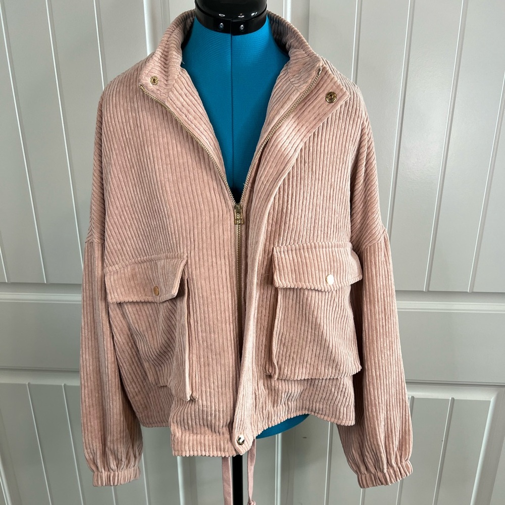The Korner Corduroy Cropped Jacket NWT SZ M/L